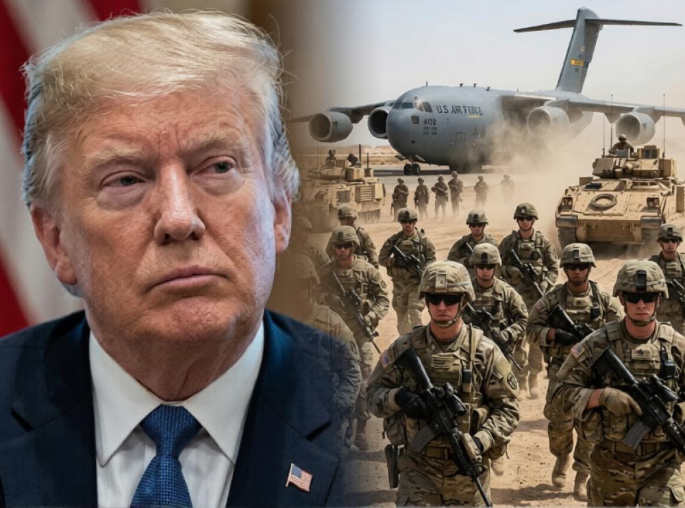 US sends 10,000 troops to Middle East while Trump says Iran war nearly over