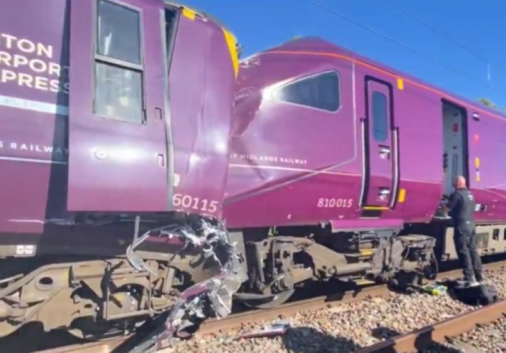 Terrifying moments as two UK trains collide, leaving one dead and dozens hurt