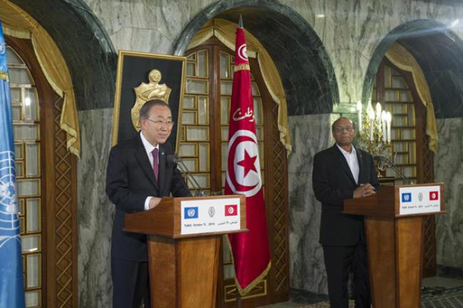 In Tunisia, UN Chief commends African nation for 'staying true to ideals' of Arab Spring