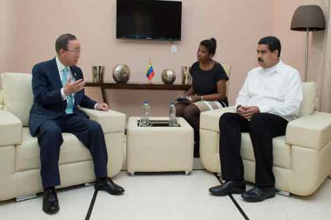 Ban urges all parties in Venezuela to reduce polarization and engage sincerely in dialogue process