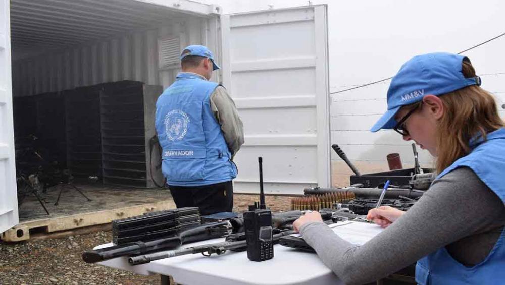 Colombia: UN mission collects nearly all remaining weapons from FARC-EP