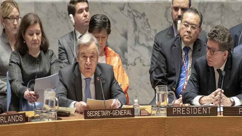 At Security Council, UN chief pushes for creation of body to determine perpetrators of chemical attacks in Syria