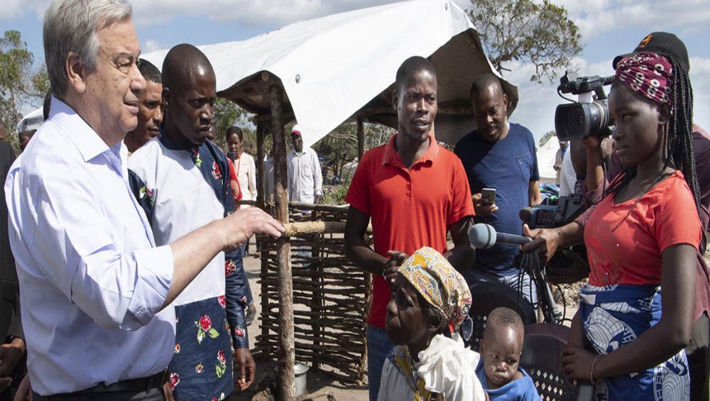 Pledging ongoing UN support during visit to cyclone-hit areas, Guterres praises resilience of Mozambicans