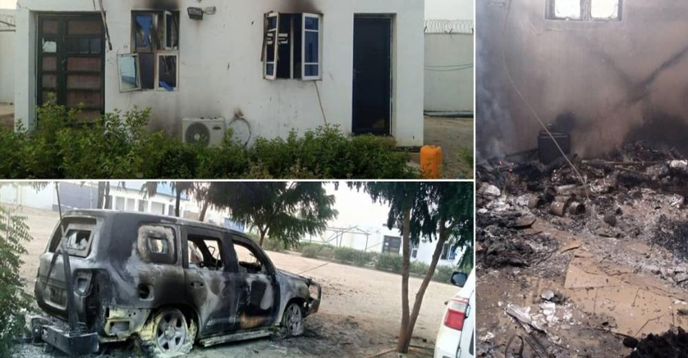 Major humanitarian hub in north-east Nigeria burned in attack