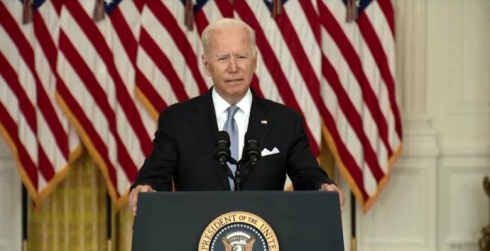 Joe Biden says he stands squarely behind Afghanistan pull-out decision amid criticisms
