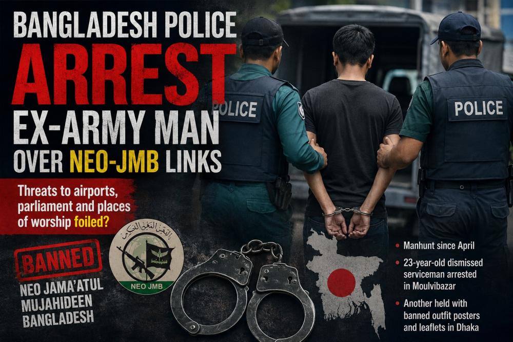 Foiled before disaster? Bangladesh police arrest former soldier over Neo-JMB links