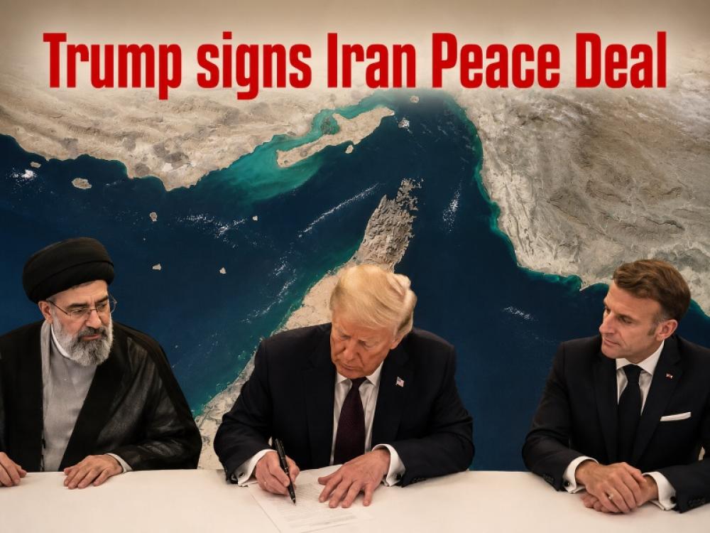Ending 110 days of war, Trump signs Iran deal at Versailles! Tehran says 'now it's time to test implementation'