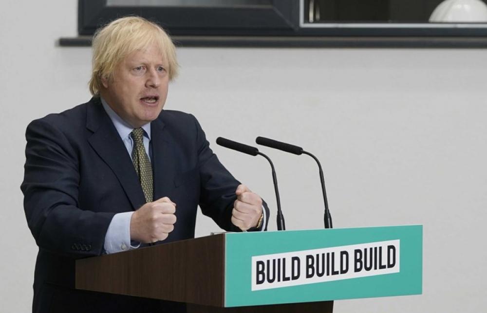 Boris Johnson delivers speech in Dudley