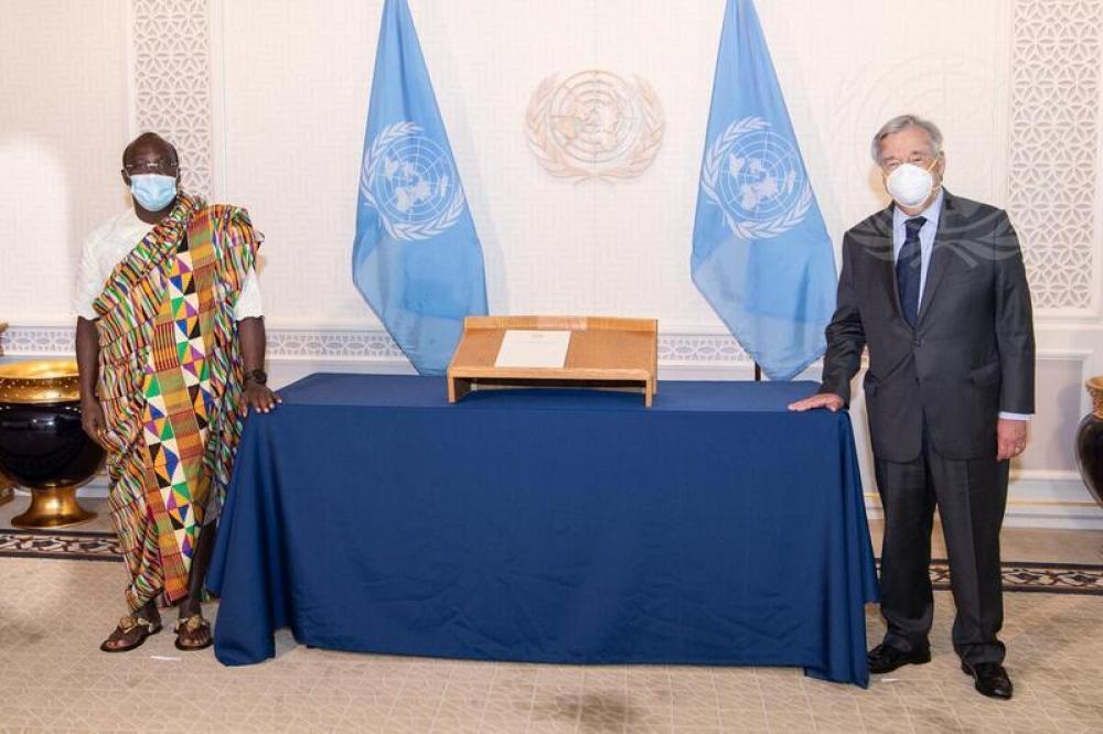 New Permanent Representative of Ghana Pays Courtesy Call to Secretary-General 