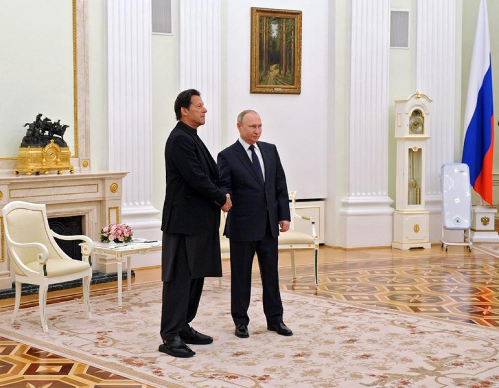 Vladimir Putin meets Pakistan PM Imran Khan in Moscow 