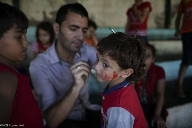 UNICEF assistance plays key role for Gazan children to begin a new school year