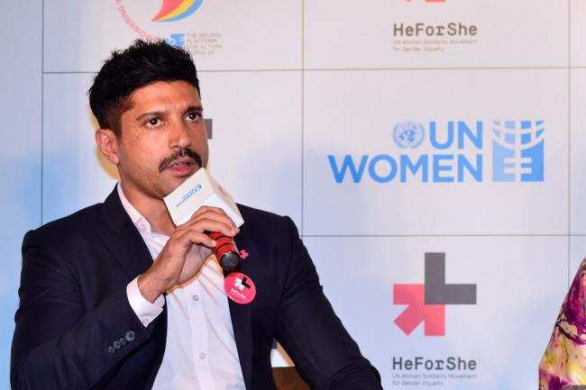 At UN, Bollywood’s Farhan Akhtar leads push to involve more men to end violence against women