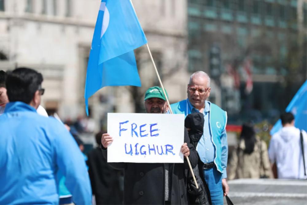 Japan: Activists protest against atrocities committed against Uyghur community in China