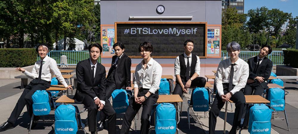 BTS and UNICEF celebrate 4 years of the 'Love Myself' campaign to promote child self-esteem