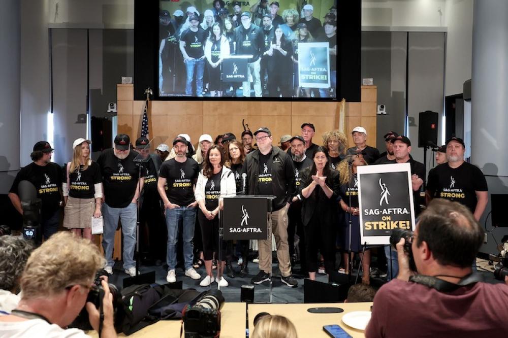 Hollywood actors, writers go on strike, demand better working conditions Hollywood actors, writers go on strike, demand better working conditions