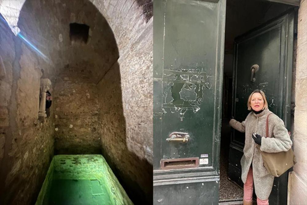 A 13th century underground Mikveh, the ceremonial Jewish bath, in the old Jewish quarter of Montpellier. Image by Sujoy Dhar