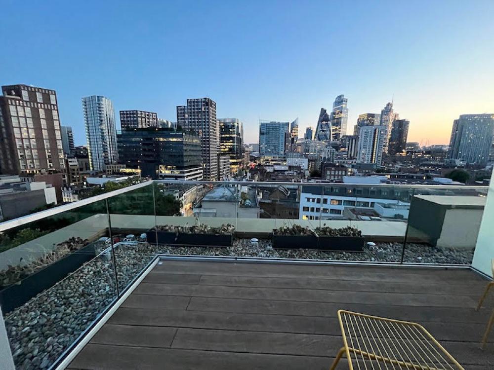 My own little terrace above London — the perfect place to pause, unwind and take in the city. Photo: Sujoy Dhar